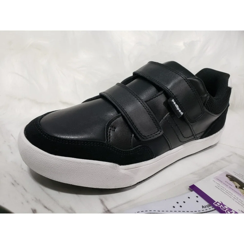 NEW EASY ON SIZE 3.5 Pediped Flex Acuna UNISEX BOY GIRL KIDS YOUTH BLACK SNEAKER